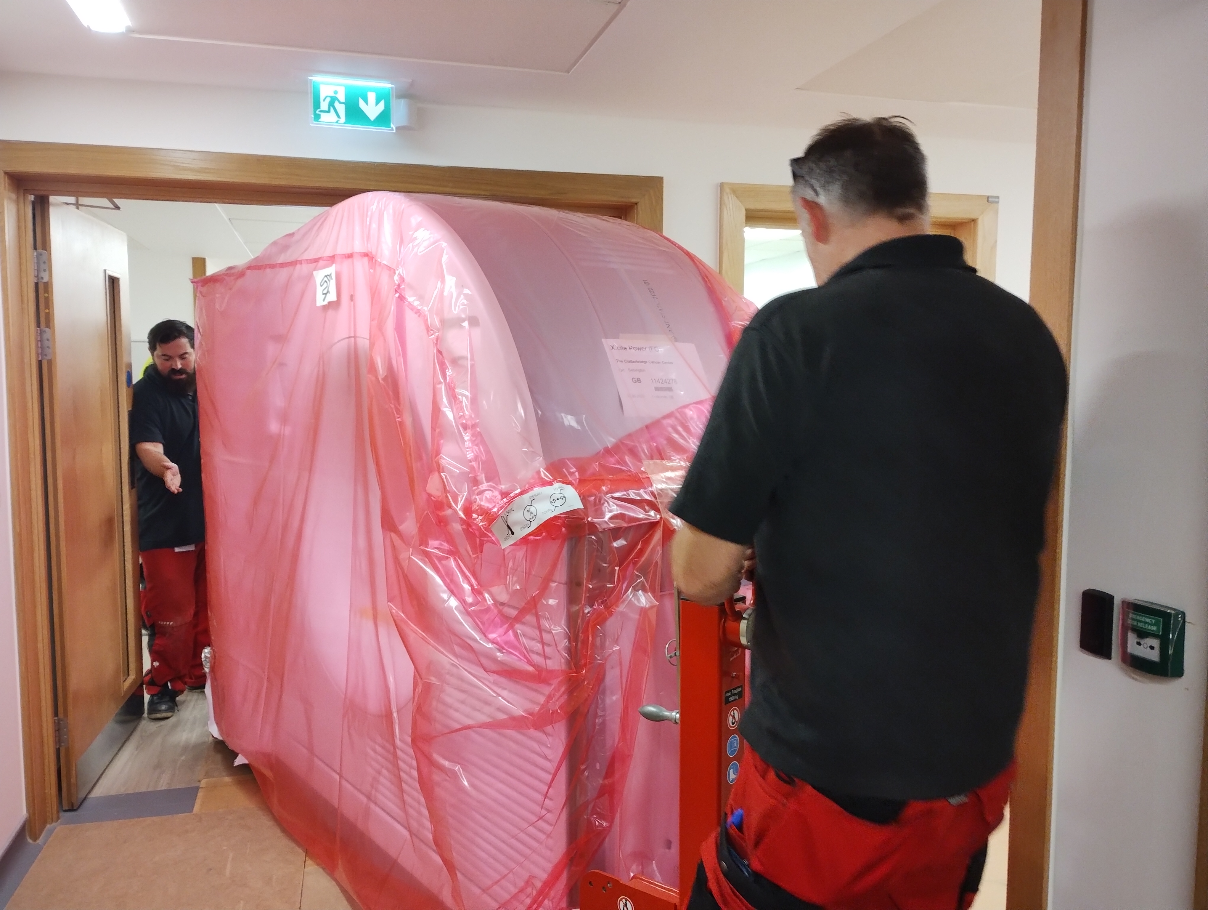 The new CT scanner being delivered to the community diagnostic centre